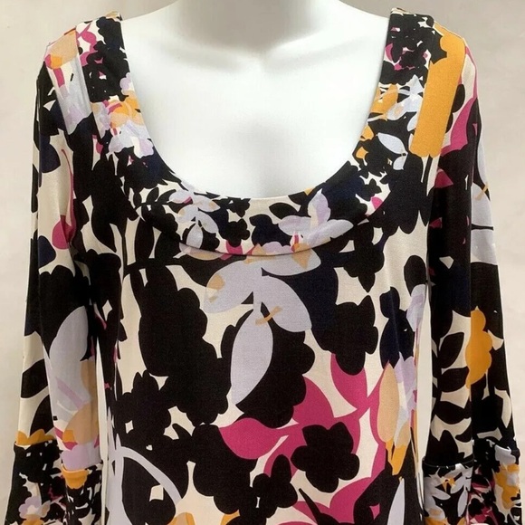 DIANE VON FURSTENBERG 100% Silk Floral Dress - Picture 10 of 10